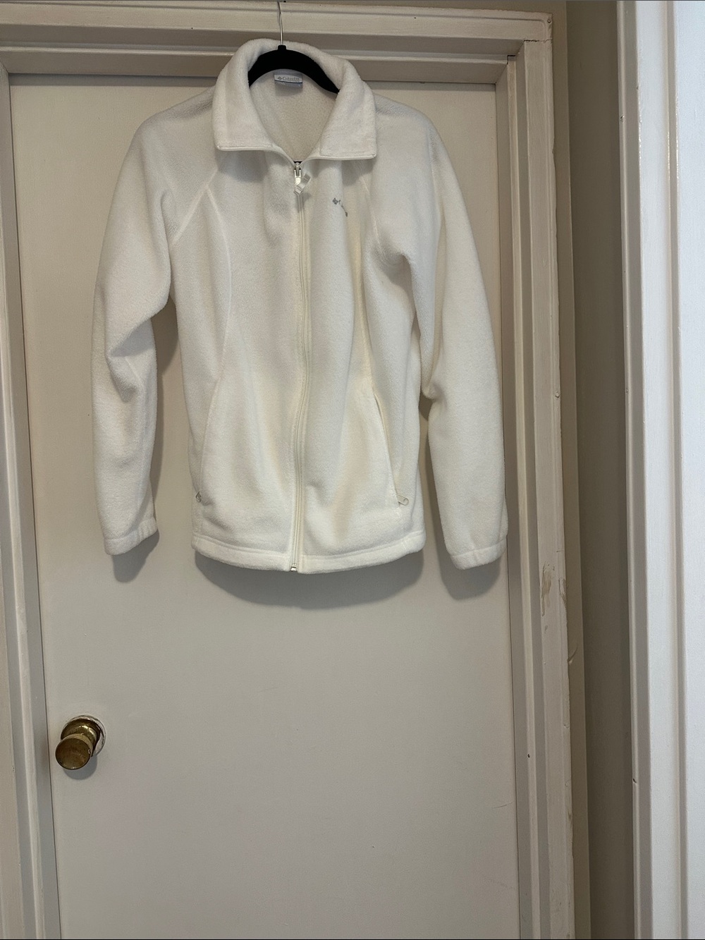 White Full-Zip Fleece Jacket